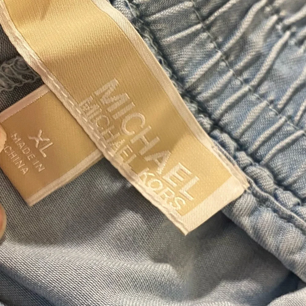 Michael Michael Kors Joggers Chambray Tie Waist XL